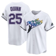 Roman Quinn Men's Tampa Bay Rays Throwback Cooperstown Jersey - White Limited