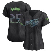 Roman Quinn Women's Tampa Bay Rays 2024 City Connect Jersey - Charcoal Limited