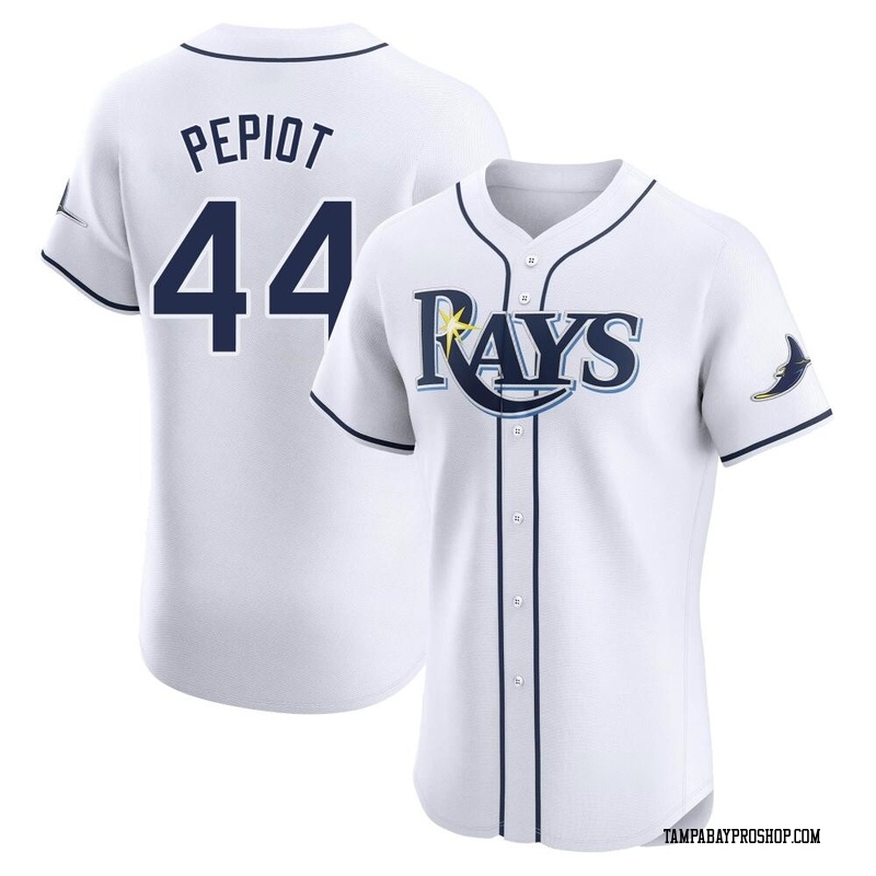 Ryan Pepiot Men's Tampa Bay Rays Home Jersey - White Elite