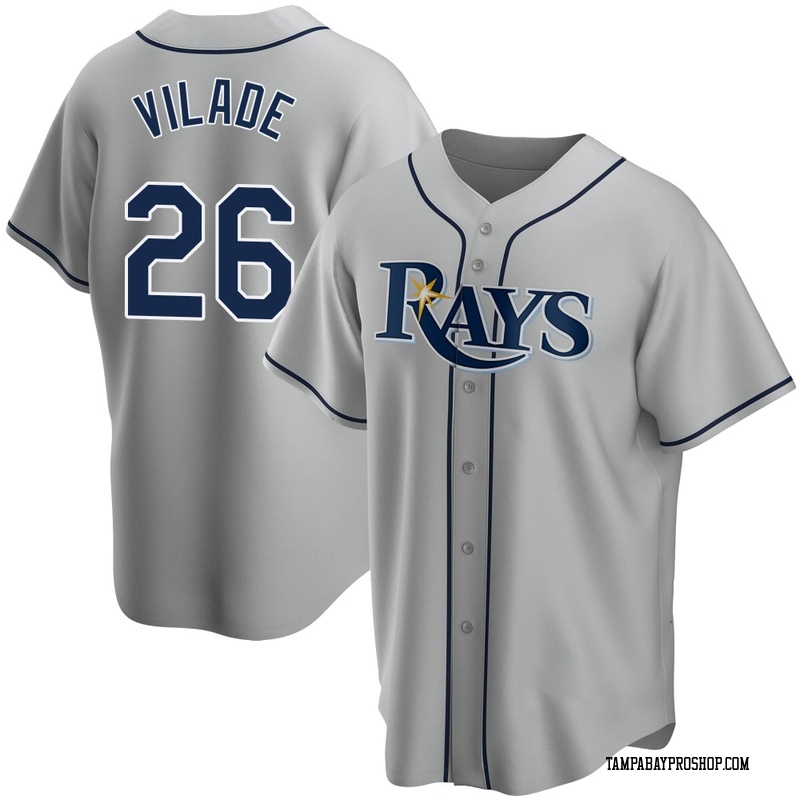 Ryan Vilade Men's Tampa Bay Rays Road Jersey - Gray Replica