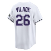 Ryan Vilade Men's Tampa Bay Rays Throwback Cooperstown Jersey - White Limited