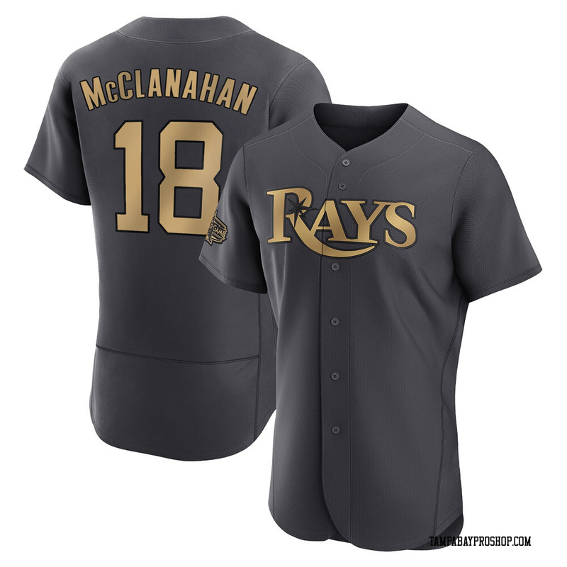 Shane McClanahan Men's Tampa Bay Rays Authentic 2022 All-Star Jersey - Charcoal Game