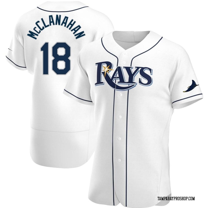 Shane McClanahan Men's Tampa Bay Rays Home Jersey - White Authentic