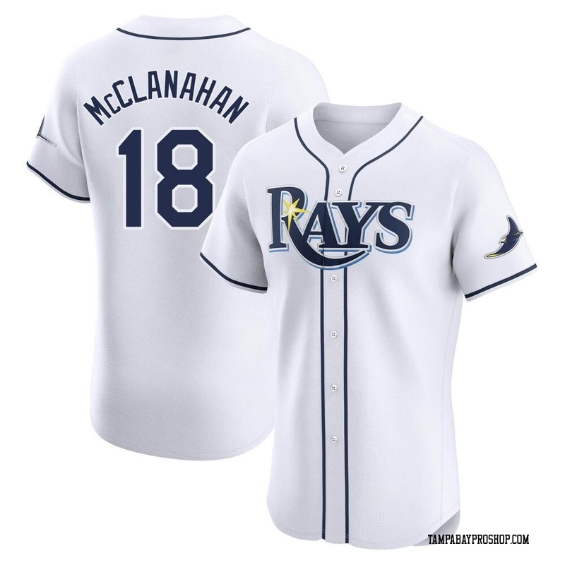 Shane McClanahan Men's Tampa Bay Rays Home Jersey - White Elite