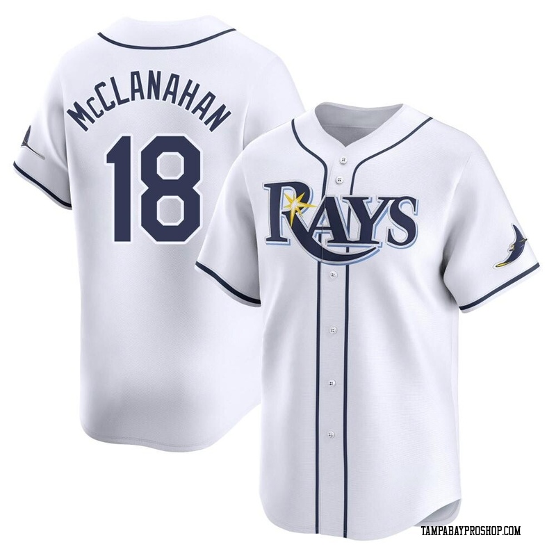 Shane McClanahan Men's Tampa Bay Rays Home Jersey - White Limited