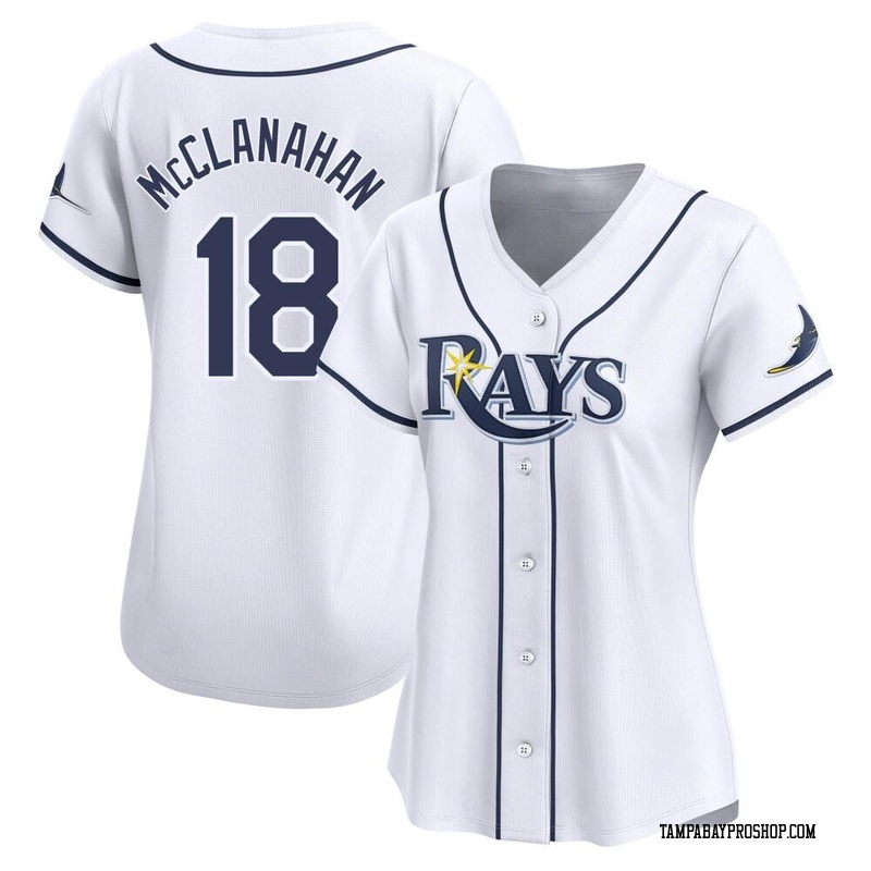 Shane McClanahan Women's Tampa Bay Rays Home Jersey - White Limited