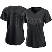 Shane McClanahan Women's Tampa Bay Rays Pitch Fashion Jersey - Black Authentic