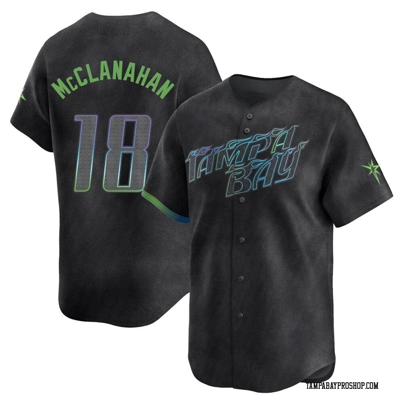 Shane McClanahan Youth Tampa Bay Rays 2024 City Connect Jersey - Charcoal Limited