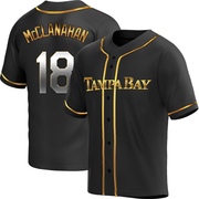 Shane McClanahan Youth Tampa Bay Rays Alternate Jersey - Black Golden Replica