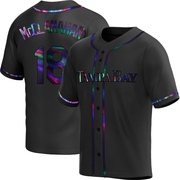 Shane McClanahan Youth Tampa Bay Rays Alternate Jersey - Black Holographic Replica