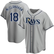Shane McClanahan Youth Tampa Bay Rays Road Jersey - Gray Replica