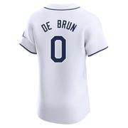 Slater de Brun Men's Tampa Bay Rays Home Jersey - White Elite
