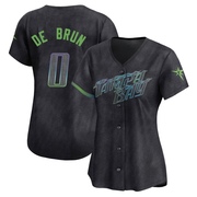 Slater de Brun Women's Tampa Bay Rays 2024 City Connect Jersey - Charcoal Limited