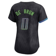 Slater de Brun Women's Tampa Bay Rays 2024 City Connect Jersey - Charcoal Limited