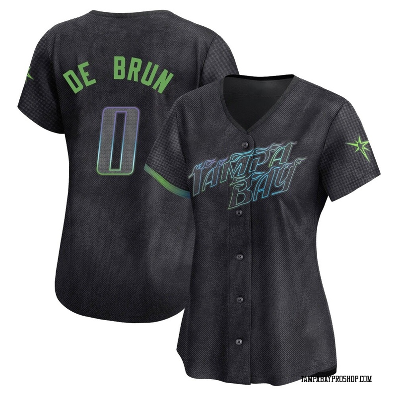 Slater de Brun Women's Tampa Bay Rays 2024 City Connect Jersey - Charcoal Limited