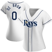 Slater de Brun Women's Tampa Bay Rays Home Jersey - White Authentic