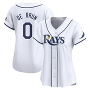 Slater de Brun Women's Tampa Bay Rays Home Jersey - White Limited