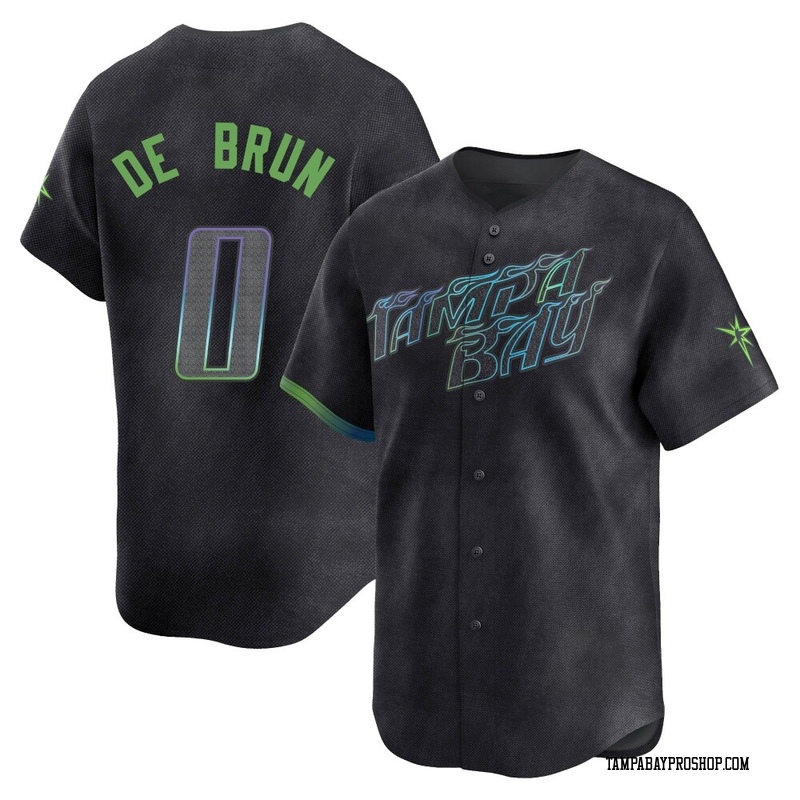 Slater de Brun Youth Tampa Bay Rays 2024 City Connect Jersey - Charcoal Limited