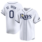 Slater de Brun Youth Tampa Bay Rays Home Jersey - White Limited
