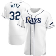 Steven Matz Men's Tampa Bay Rays Home Jersey - White Authentic