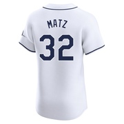 Steven Matz Men's Tampa Bay Rays Home Jersey - White Elite