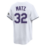 Steven Matz Men's Tampa Bay Rays Throwback Cooperstown Jersey - White Limited