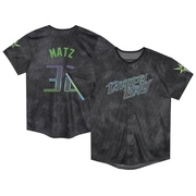 Steven Matz Toddler Tampa Bay Rays 2024 City Connect Jersey - Charcoal Limited