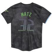Steven Matz Toddler Tampa Bay Rays 2024 City Connect Jersey - Charcoal Limited