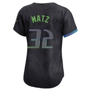 Steven Matz Women's Tampa Bay Rays 2024 City Connect Jersey - Charcoal Limited