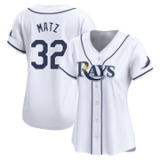 Steven Matz Women's Tampa Bay Rays Home Jersey - White Limited