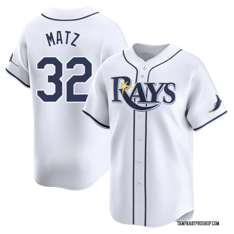Steven Matz Youth Tampa Bay Rays Home Jersey - White Limited