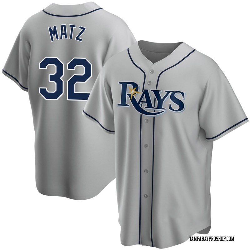 Steven Matz Youth Tampa Bay Rays Road Jersey - Gray Replica