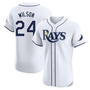 Steven Wilson Men's Tampa Bay Rays Home Jersey - White Elite