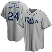Steven Wilson Men's Tampa Bay Rays Road Jersey - Gray Replica