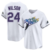 Steven Wilson Men's Tampa Bay Rays Throwback Cooperstown Jersey - White Limited