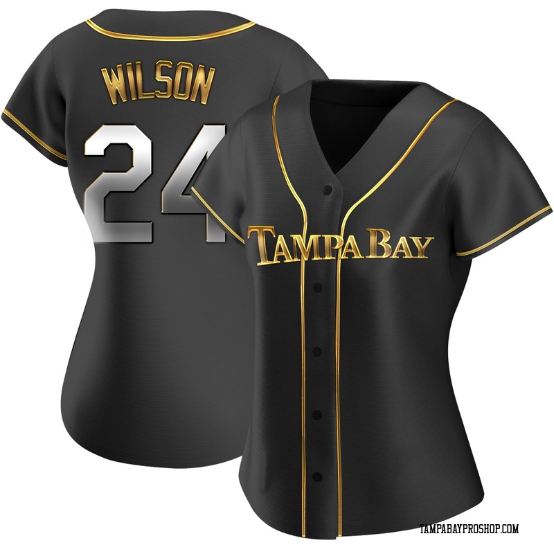 Steven Wilson Women's Tampa Bay Rays Alternate Jersey - Black Golden Replica