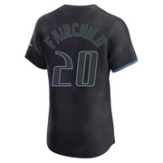 Stuart Fairchild Men's Tampa Bay Rays 2024 City Connect Jersey - Charcoal Elite