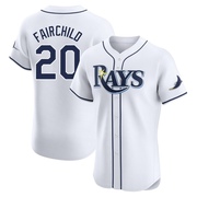 Stuart Fairchild Men's Tampa Bay Rays Home Jersey - White Elite