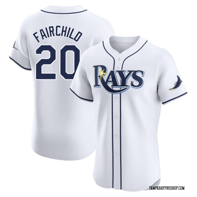 Stuart Fairchild Men's Tampa Bay Rays Home Jersey - White Elite