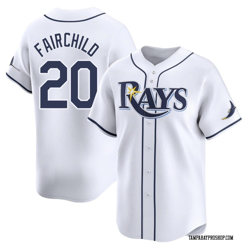 Stuart Fairchild Men's Tampa Bay Rays Home Jersey - White Limited