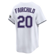 Stuart Fairchild Men's Tampa Bay Rays Throwback Cooperstown Jersey - White Limited