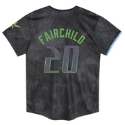 Stuart Fairchild Toddler Tampa Bay Rays 2024 City Connect Jersey - Charcoal Limited