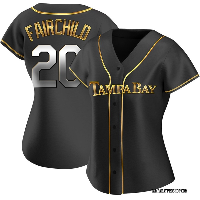 Stuart Fairchild Women's Tampa Bay Rays Alternate Jersey - Black Golden Replica