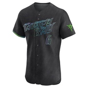Taylor Walls Men's Tampa Bay Rays 2024 City Connect Jersey - Charcoal Elite