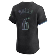 Taylor Walls Men's Tampa Bay Rays 2024 City Connect Jersey - Charcoal Elite