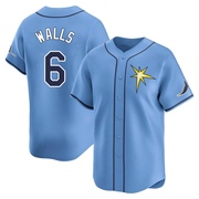 Taylor Walls Men's Tampa Bay Rays Alternate Jersey - Light Blue Limited
