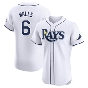 Taylor Walls Men's Tampa Bay Rays Home Jersey - White Elite