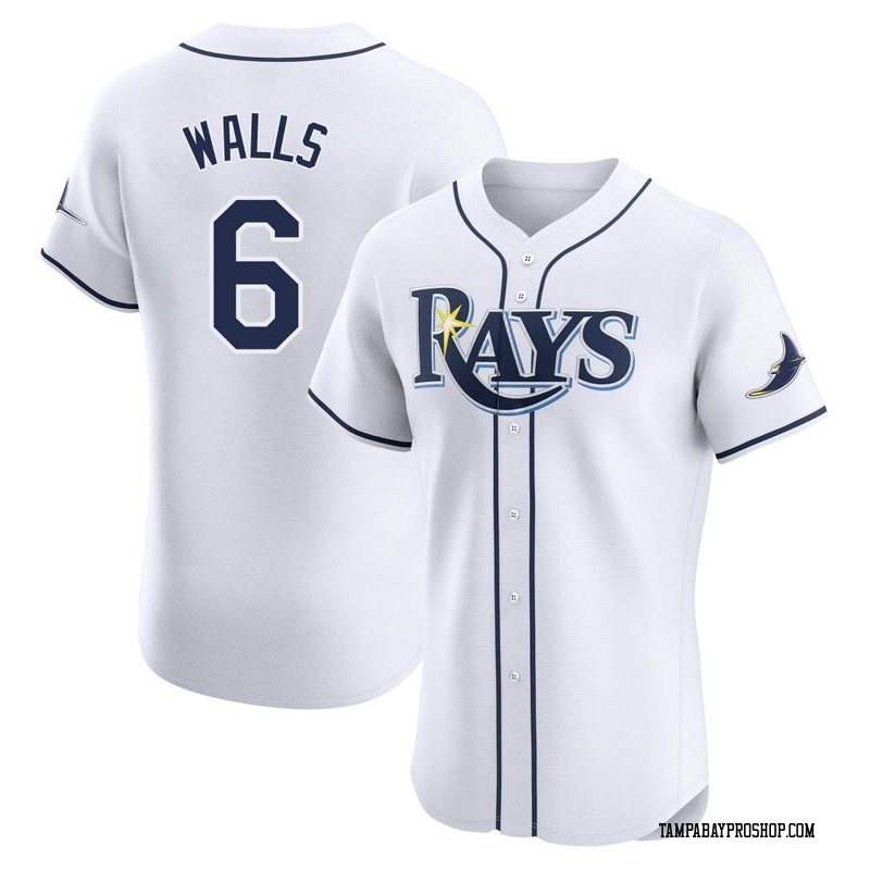 Taylor Walls Men's Tampa Bay Rays Home Jersey - White Elite