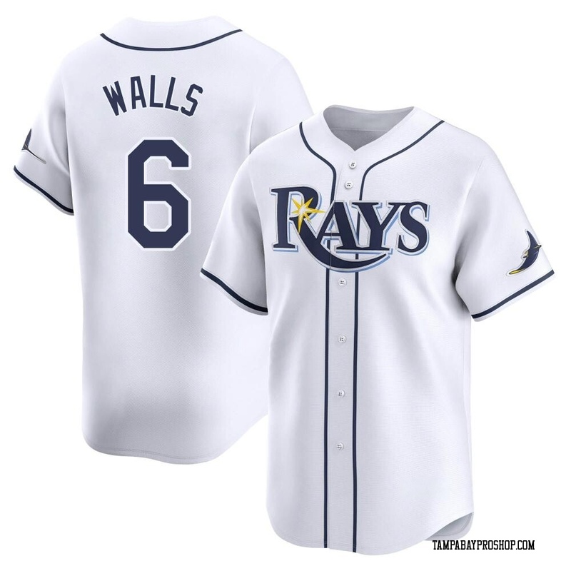 Taylor Walls Men's Tampa Bay Rays Home Jersey - White Limited