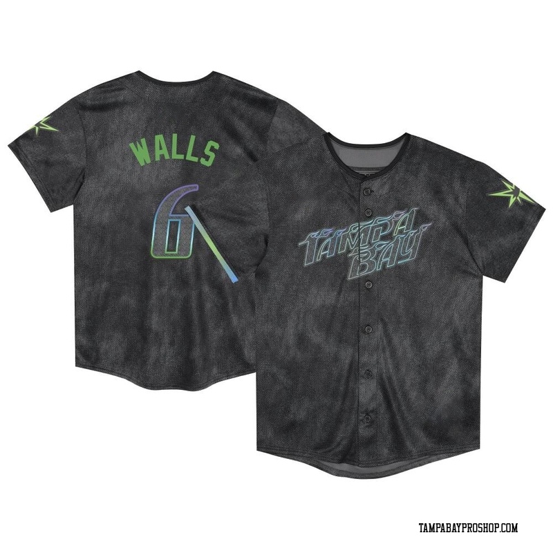 Taylor Walls Toddler Tampa Bay Rays 2024 City Connect Jersey - Charcoal Limited